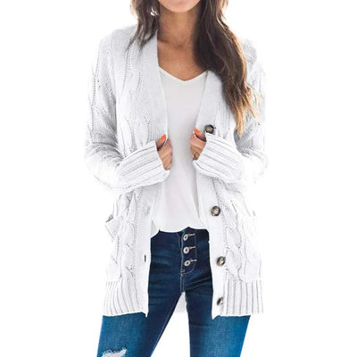 Selora Amara strikket cardigan med knapper