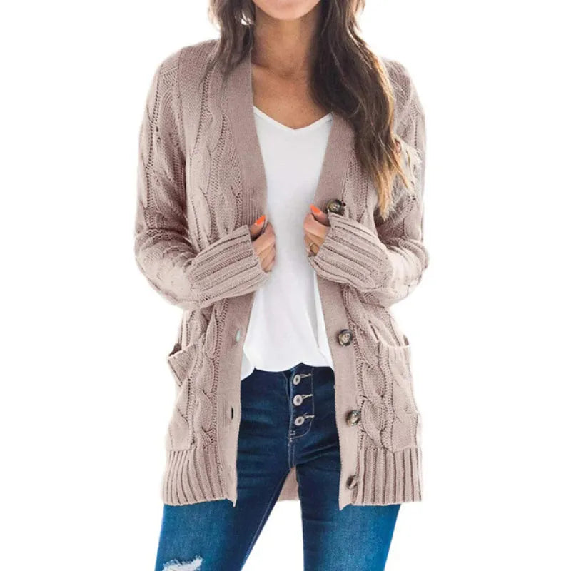 Selora Amara strikket cardigan med knapper