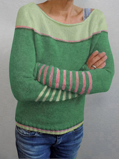 Ljosny | Langærmet Stribet Sweater