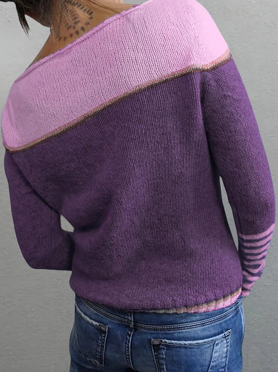 Ljosny | Langærmet Stribet Sweater