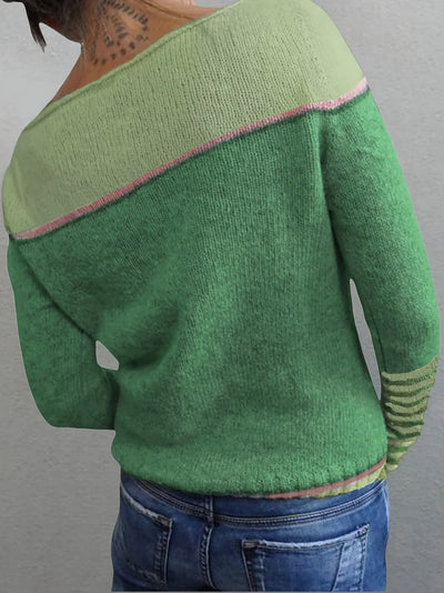 Ljosny | Langærmet Stribet Sweater