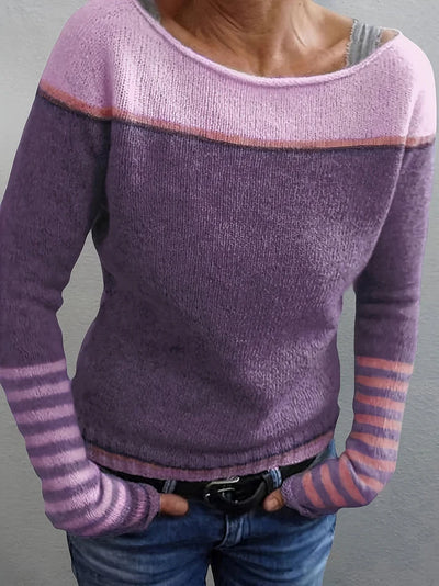 Ljosny | Langærmet Stribet Sweater