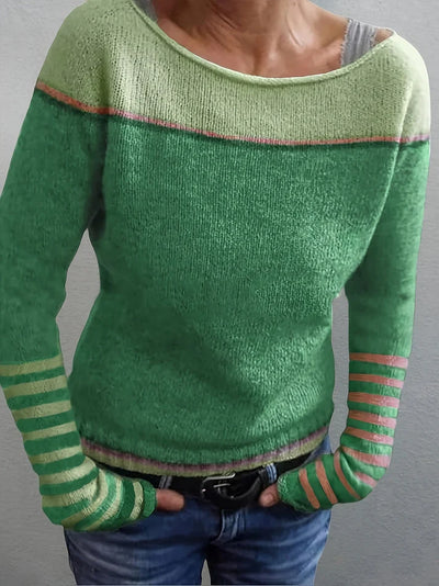 Ljosny | Langærmet Stribet Sweater