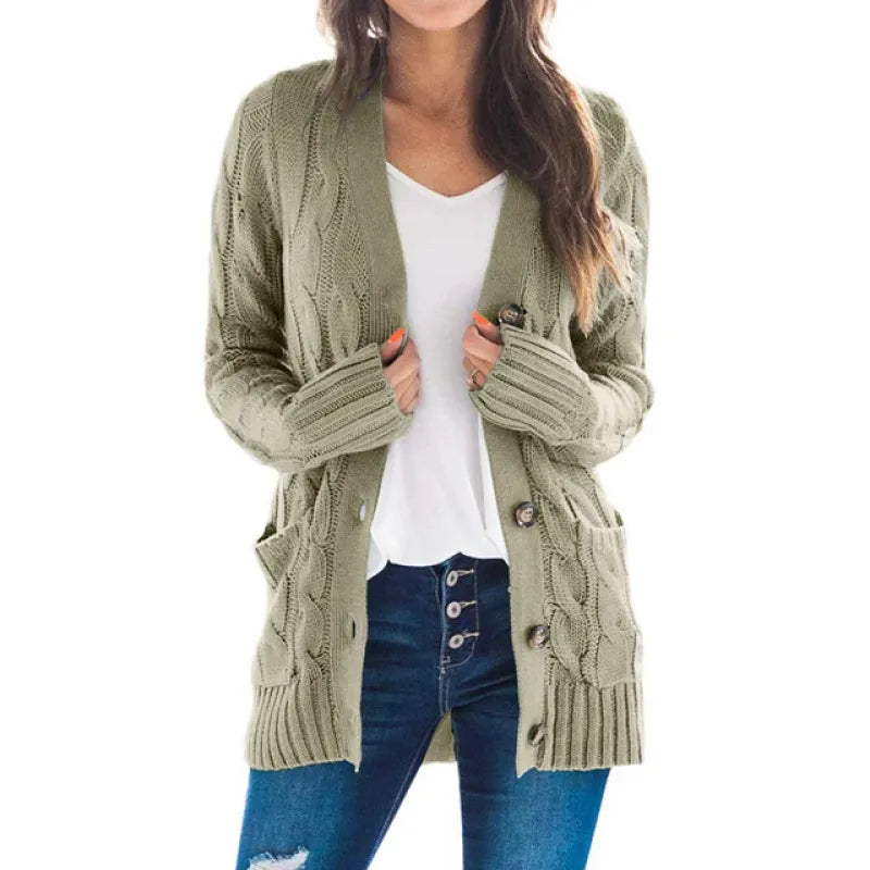Selora Amara strikket cardigan med knapper