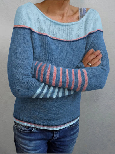 Ljosny | Langærmet Stribet Sweater