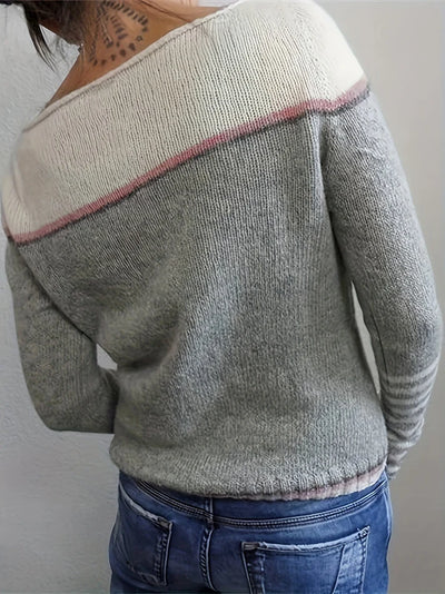 Ljosny | Langærmet Stribet Sweater