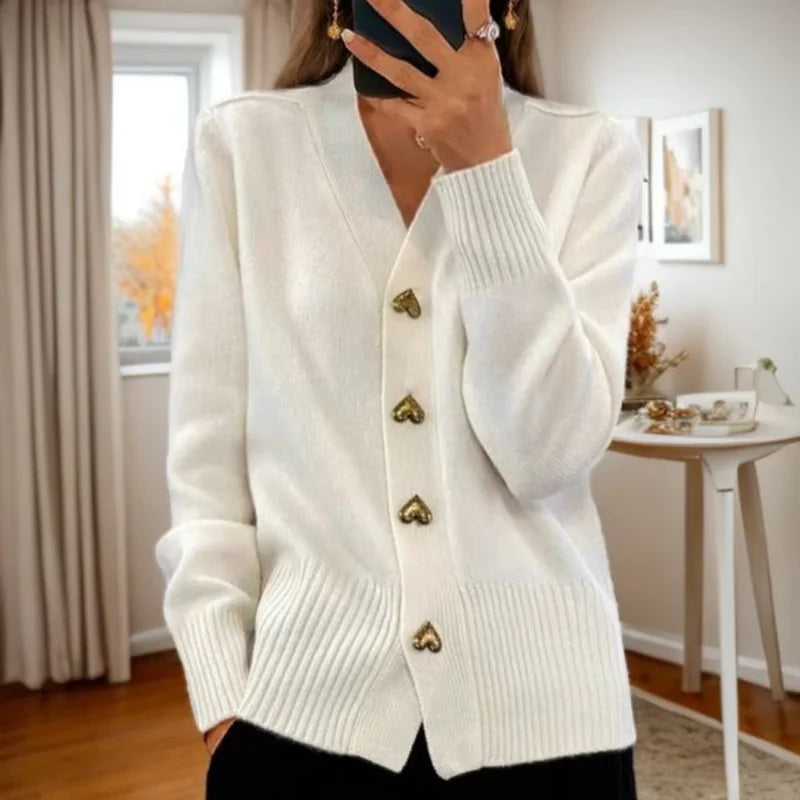 Selora Elegant Strikvest med Sødt Hjerte