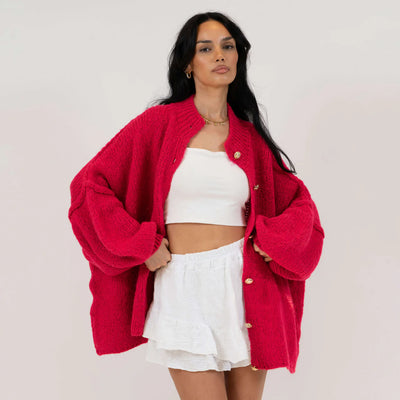 SELORA Luksuriøs Oversize Komfort Cardigan