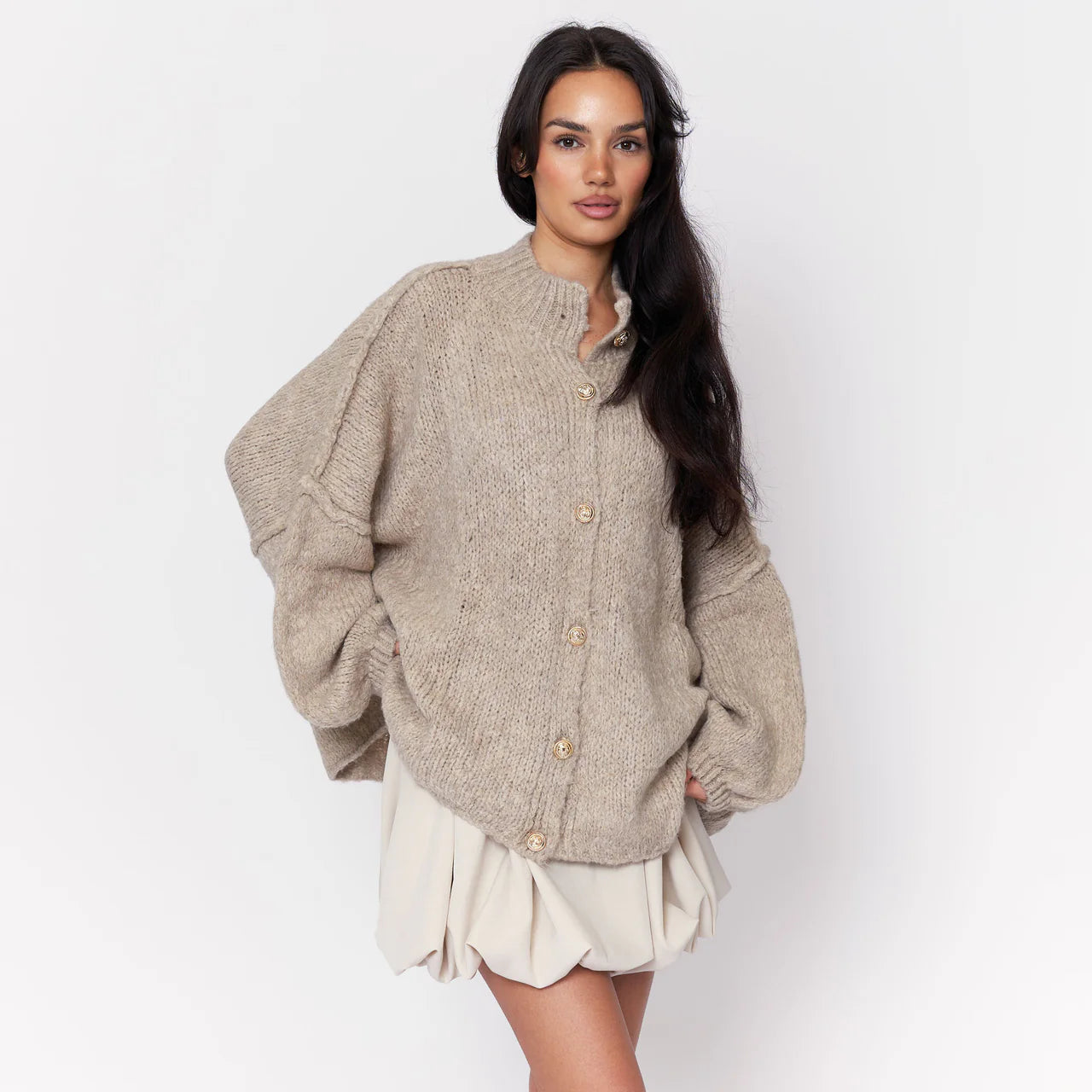 SELORA Luksuriøs Oversize Komfort Cardigan