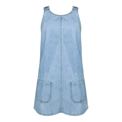 Selora Elegant og Let Sommerkjole i Denim