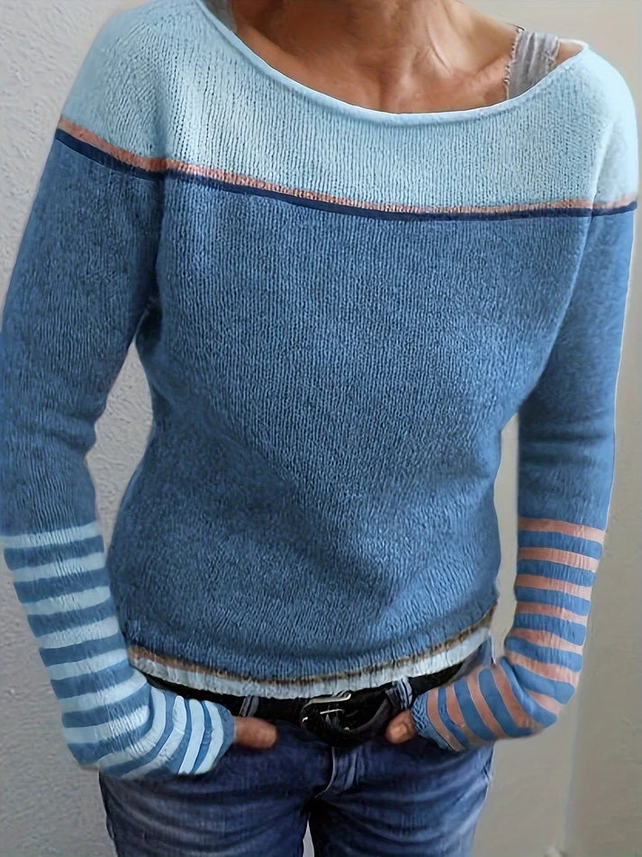 Ljosny | Langærmet Stribet Sweater
