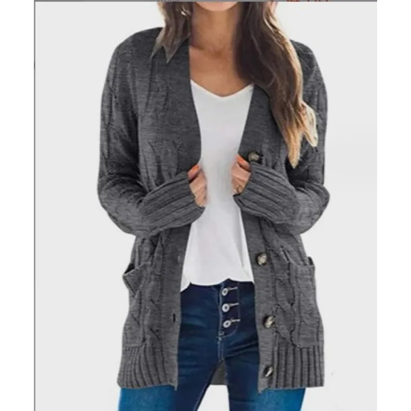 Selora Amara strikket cardigan med knapper