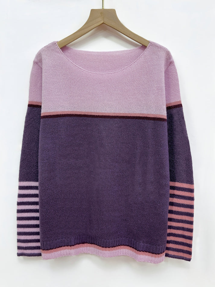 Ljosny | Langærmet Stribet Sweater