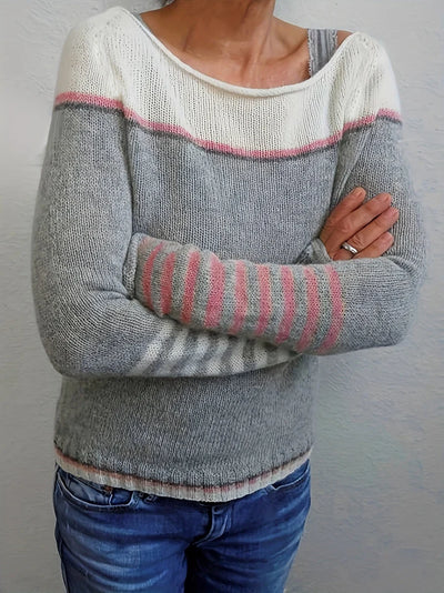 Ljosny | Langærmet Stribet Sweater