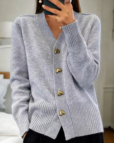 Selora Elegant Strikvest med Sødt Hjerte